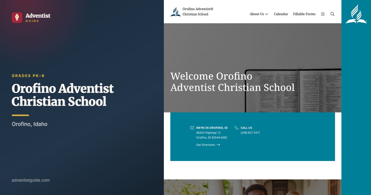 The Orofino Adventist Christian School website