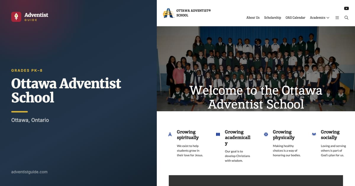 The Ottawa Adventist School website