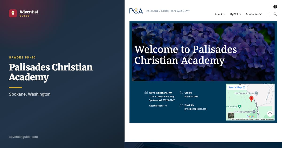 The Palisades Christian Academy website