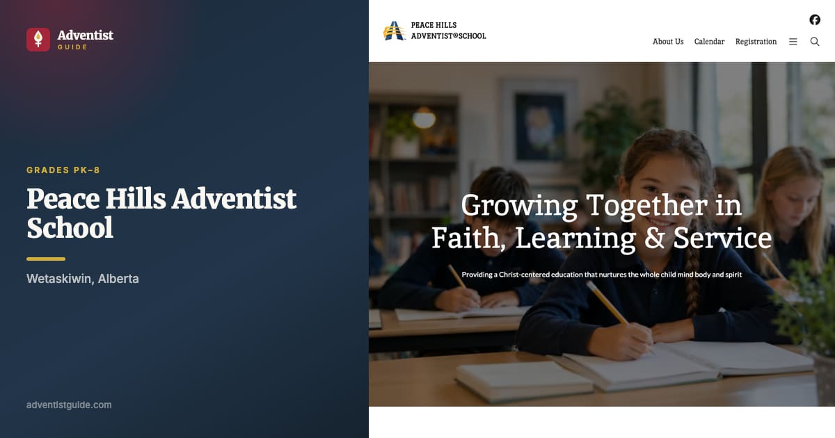The Peace Hills Adventist School website