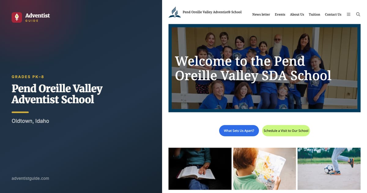The Pend Oreille Valley Adventist School website