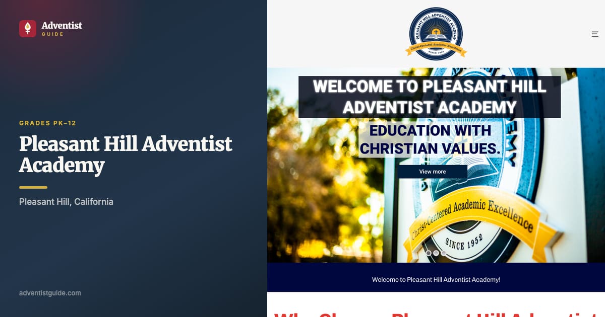 The Pleasant Hill Adventist Academy website
