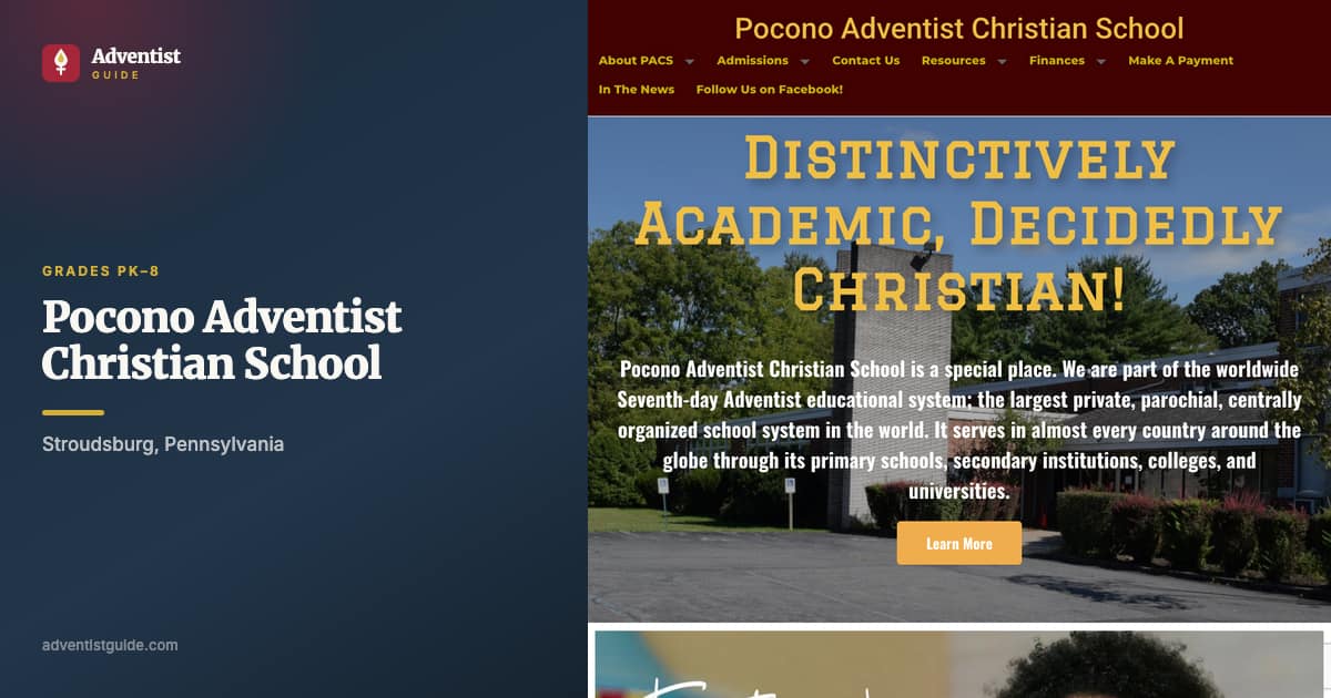 The Pocono Adventist Christian School website