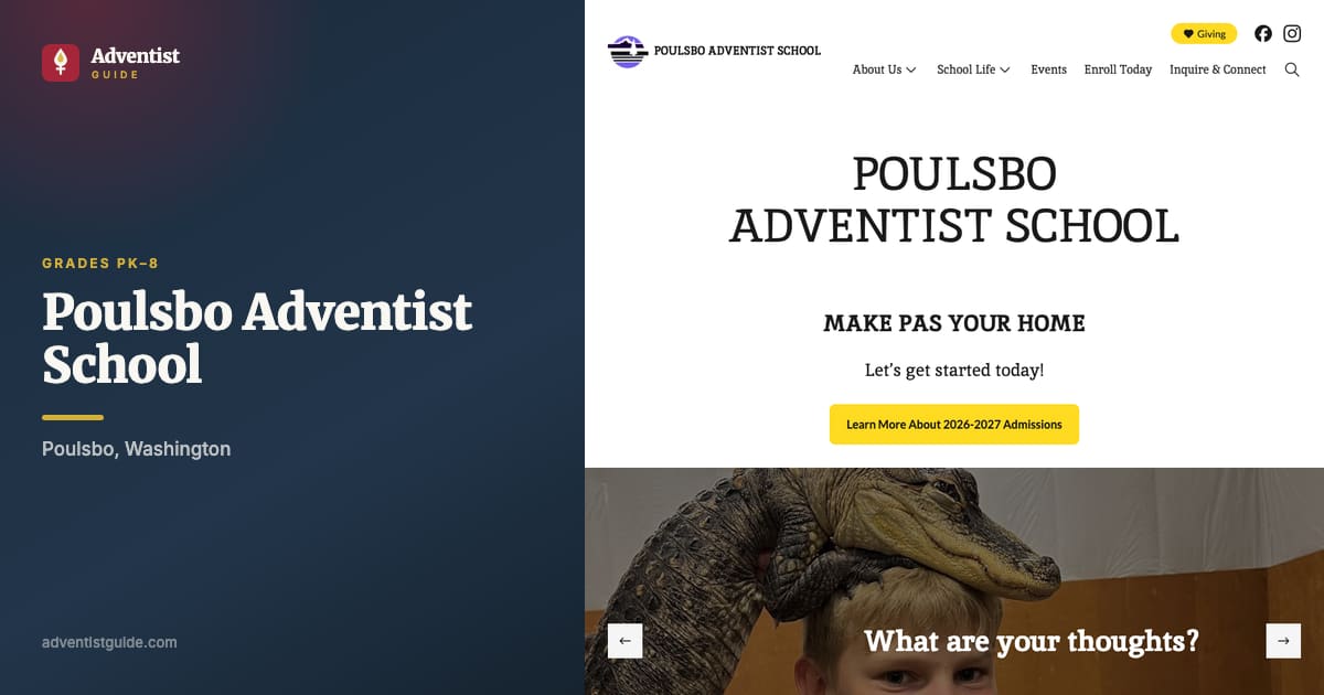 The Poulsbo Adventist School website