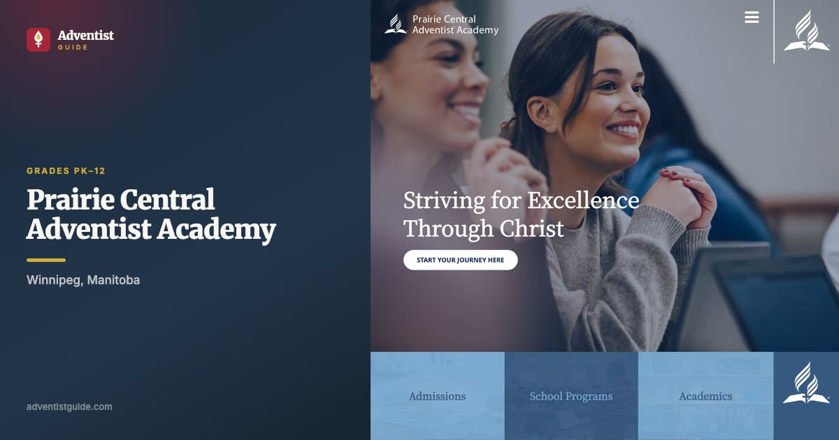 The Prairie Central Adventist Academy website