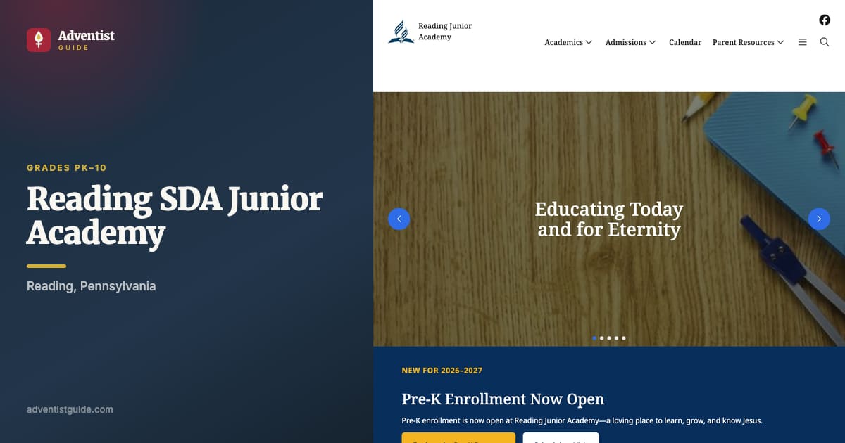The Reading SDA Junior Academy website