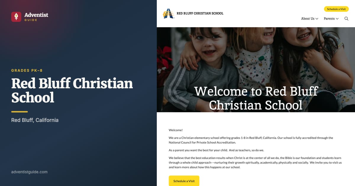 The Red Bluff Christian School website