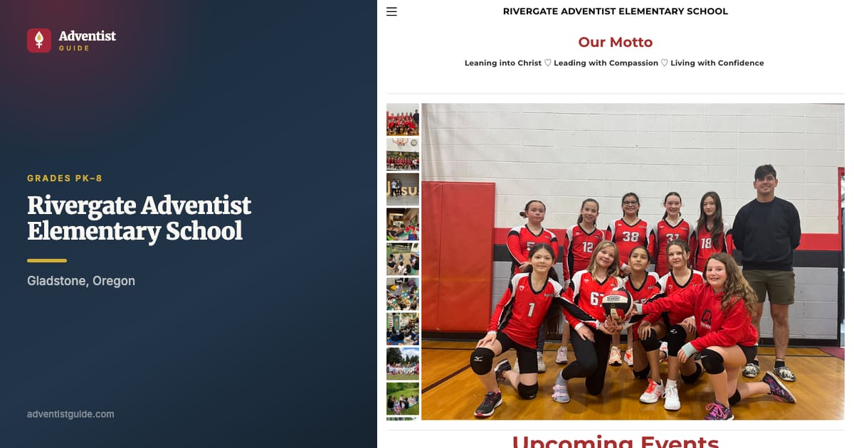 The Rivergate Adventist Elementary School website