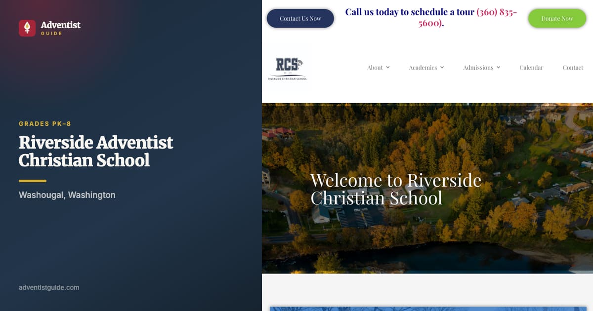 The Riverside Adventist Christian School website