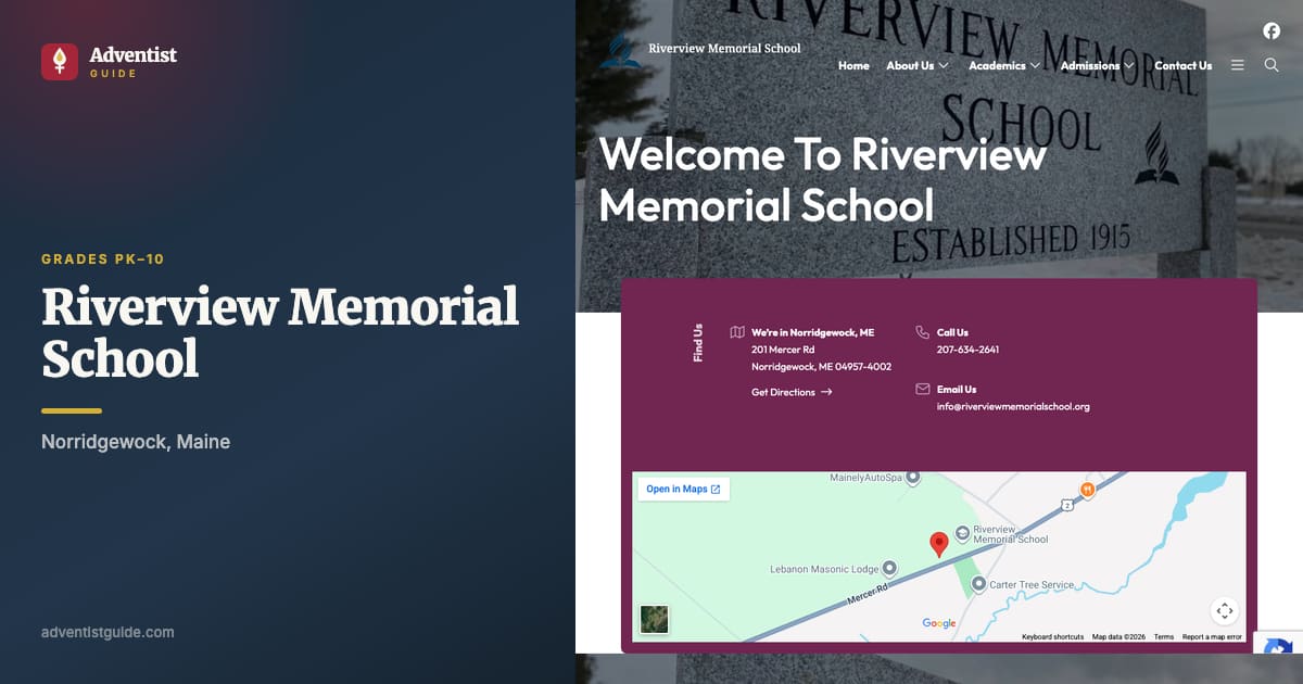 The Riverview Memorial School website