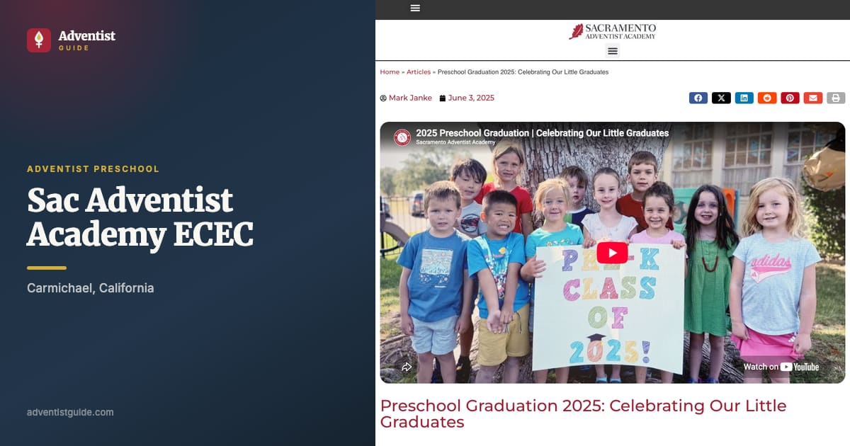 The Sac Adventist Academy ECEC website