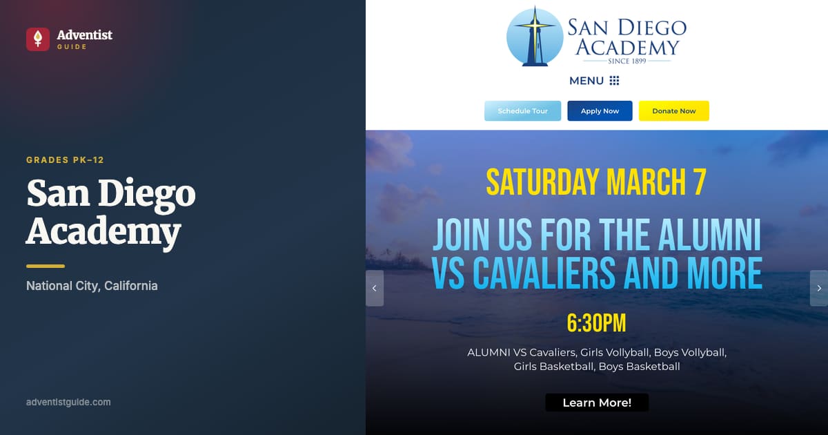 The San Diego Academy website