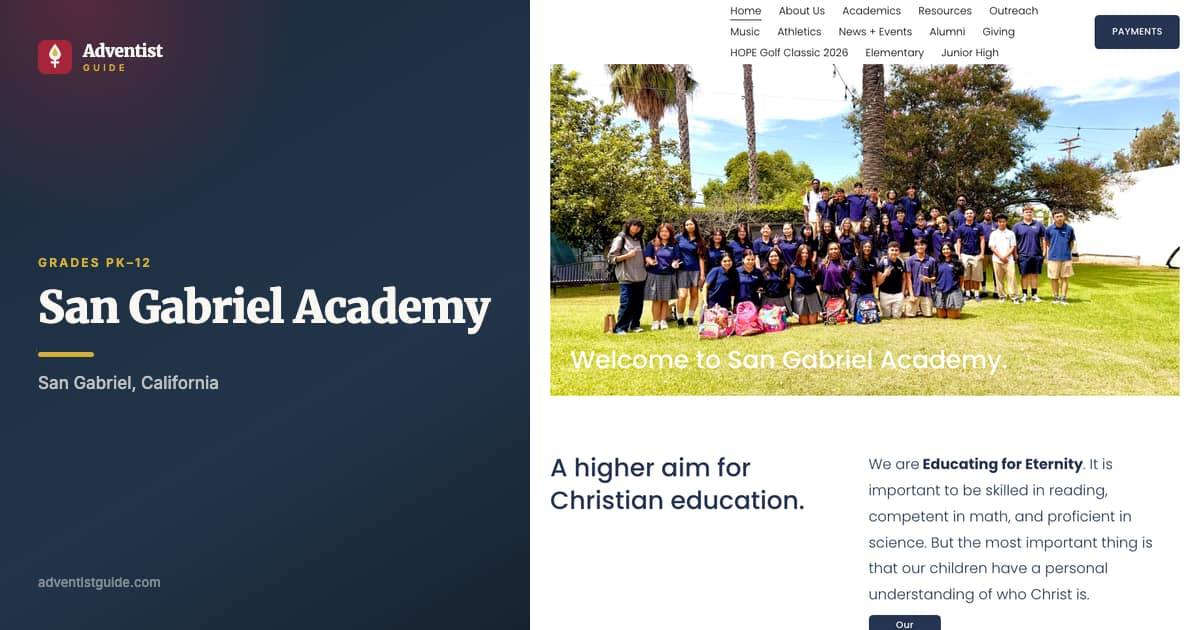 The San Gabriel Academy website