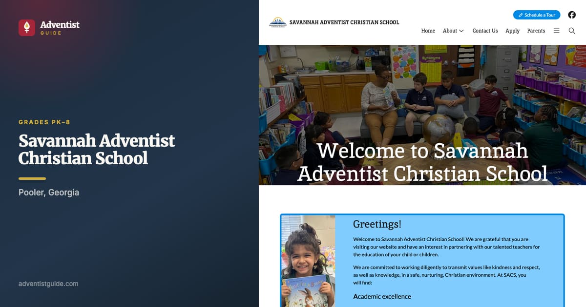 The Savannah Adventist Christian School website