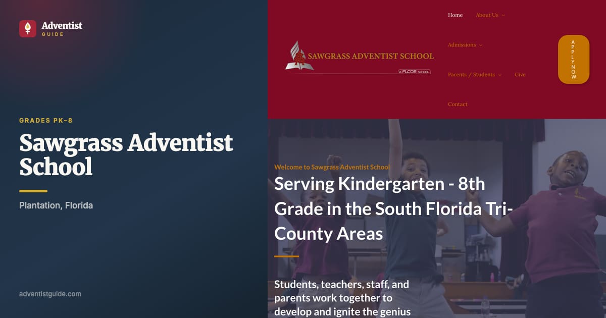 The Sawgrass Adventist School website