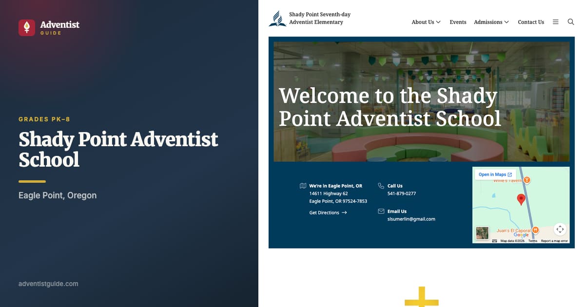The Shady Point Adventist School website