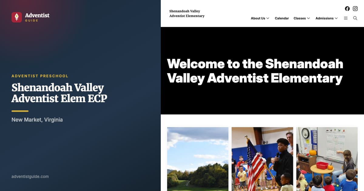 The Shenandoah Valley Adventist Elem ECP website