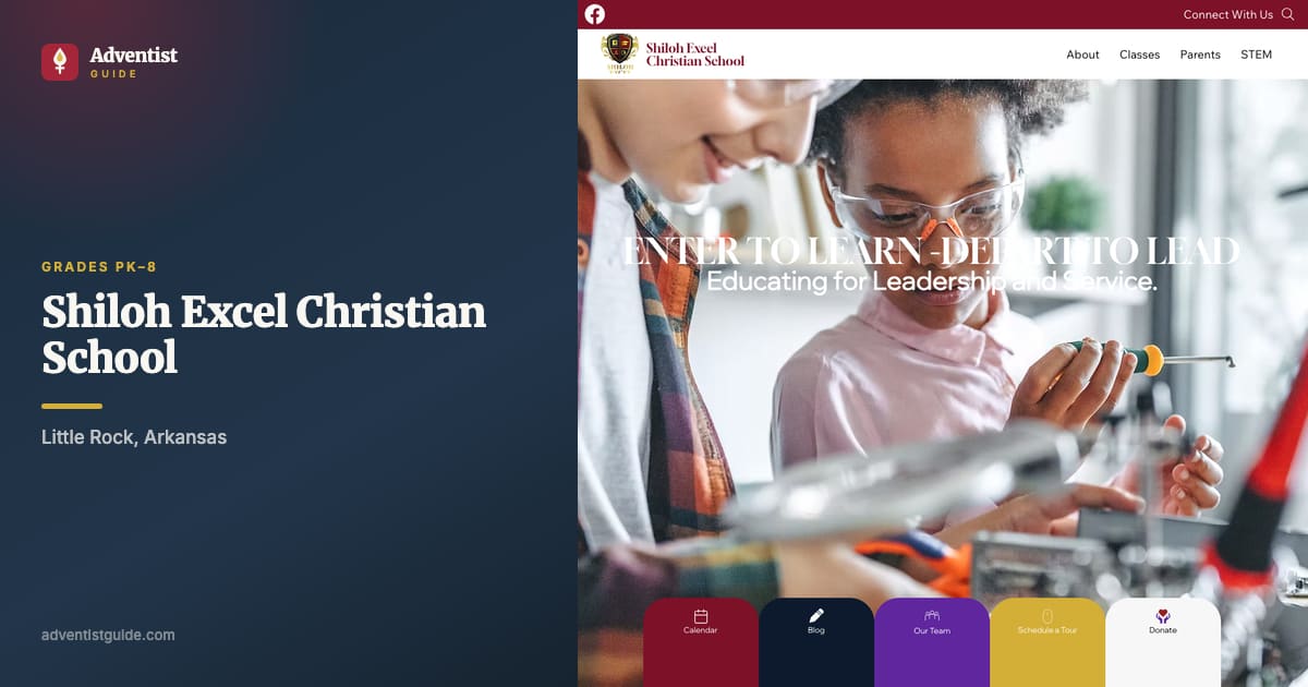 The Shiloh Excel Christian School website