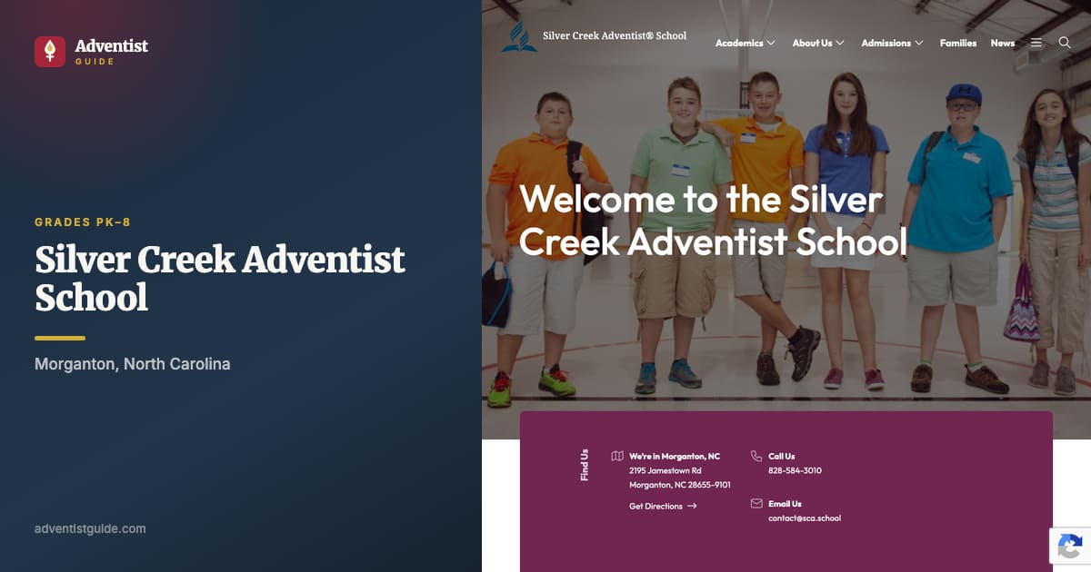 The Silver Creek Adventist School website