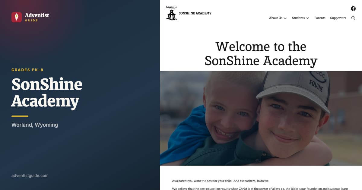 The SonShine Academy website