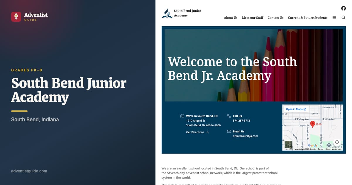The South Bend Junior Academy website
