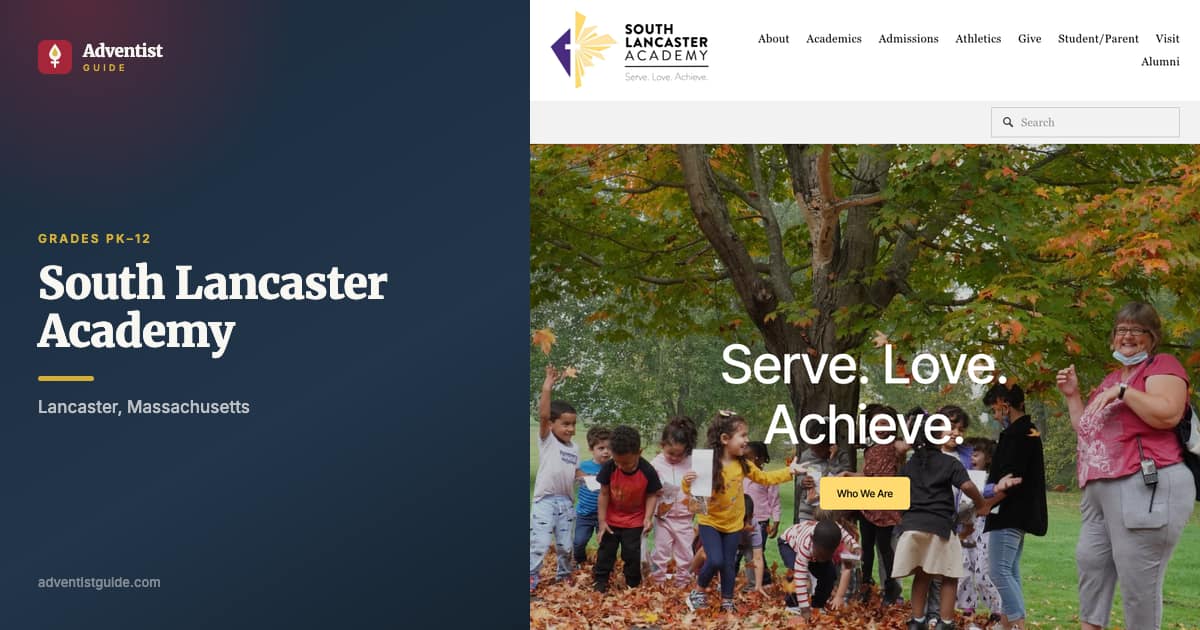 The South Lancaster Academy website
