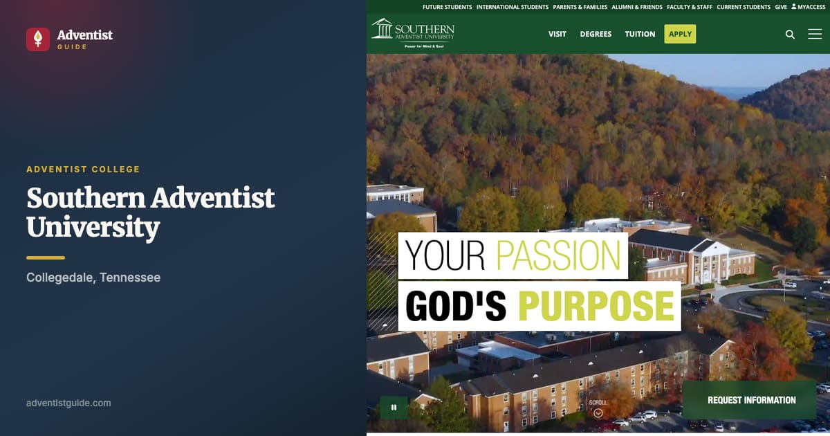 The Southern Adventist University website