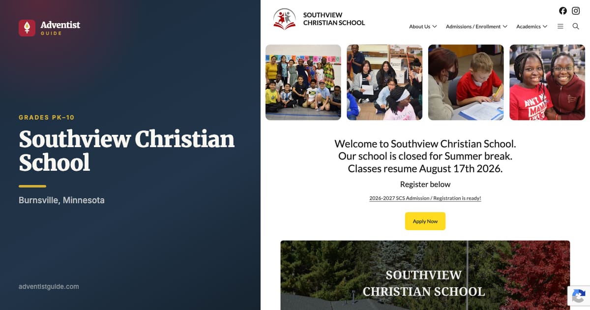 The Southview Christian School website
