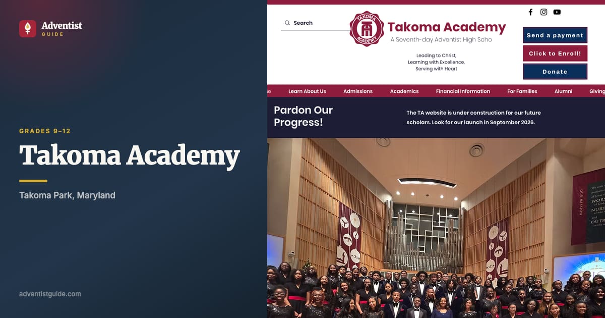 The Takoma Academy website