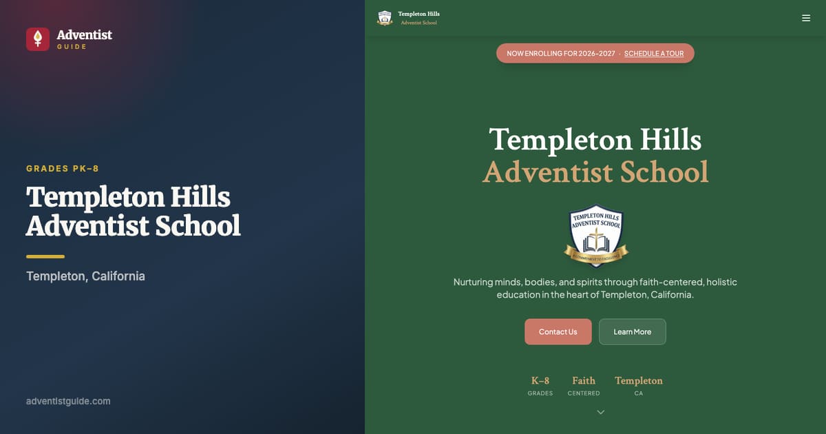 The Templeton Hills Adventist School website