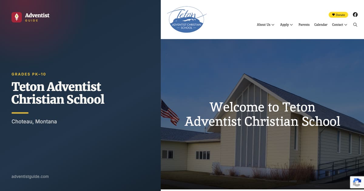 The Teton Adventist Christian School website