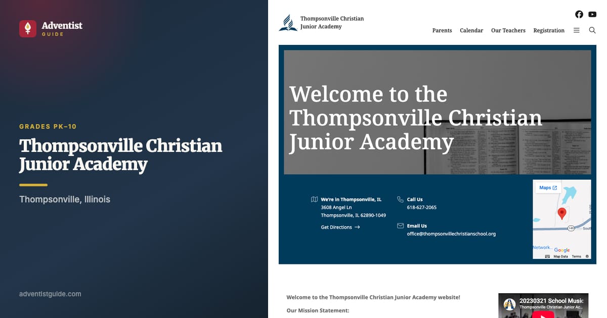 The Thompsonville Christian Junior Academy website