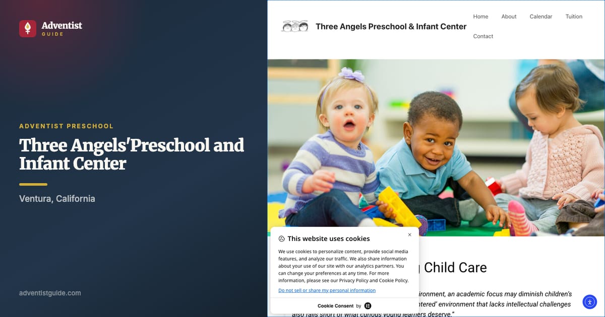 The Three Angels'Preschool and Infant Center website