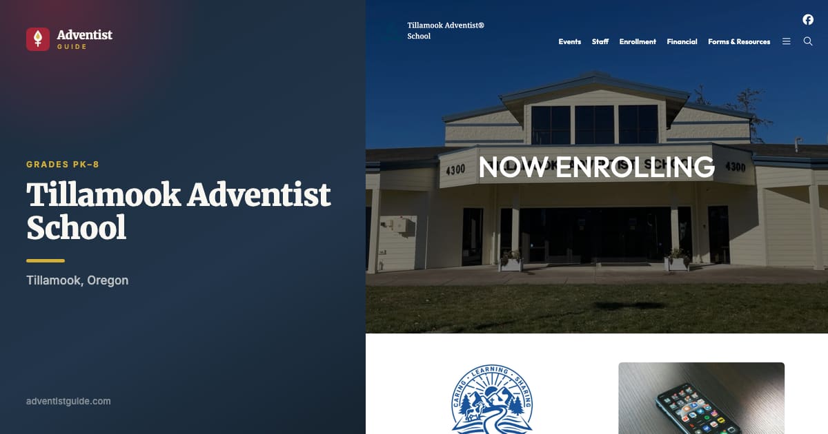The Tillamook Adventist School website