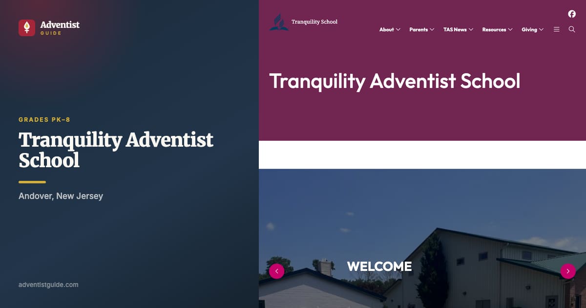 The Tranquility Adventist School website