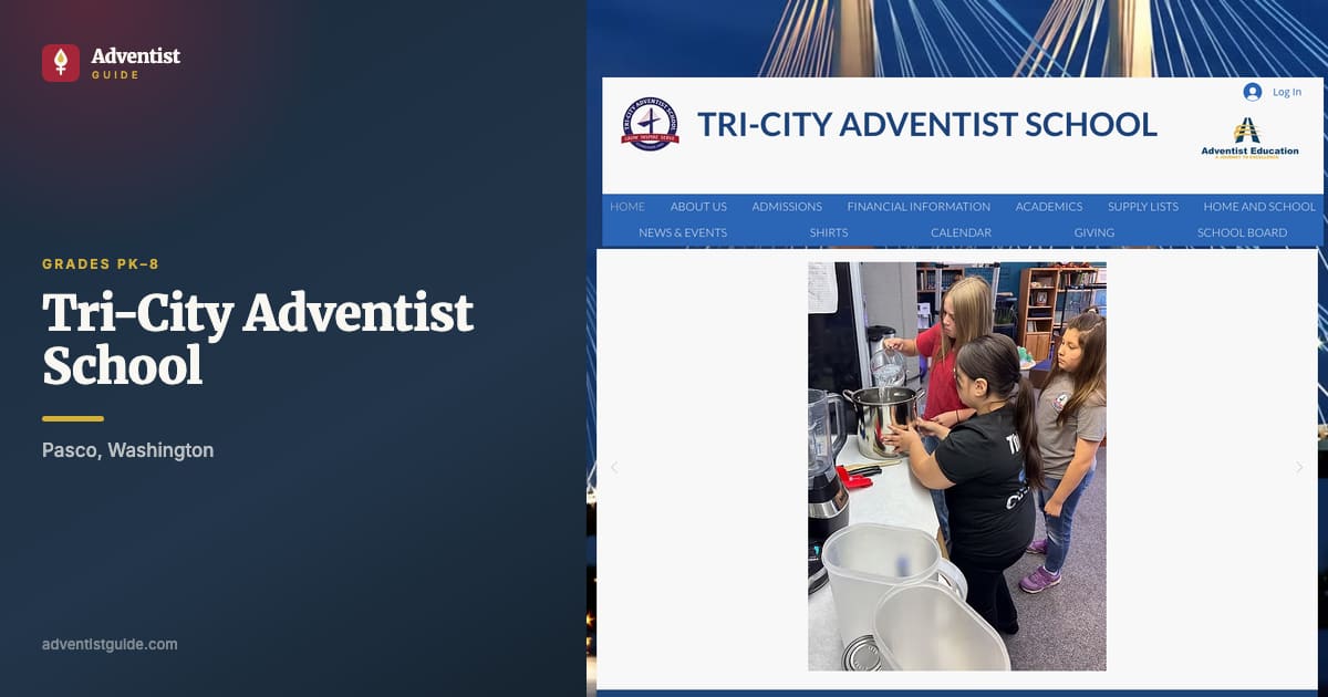The Tri-City Adventist School website