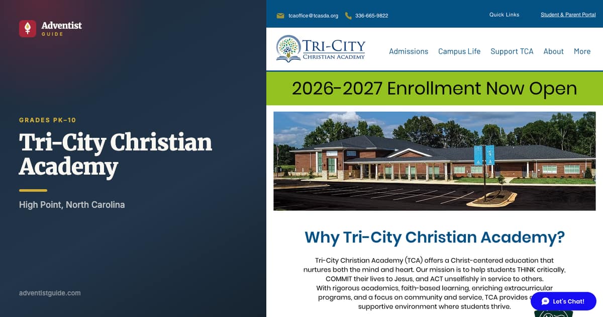 The Tri-City Christian Academy website