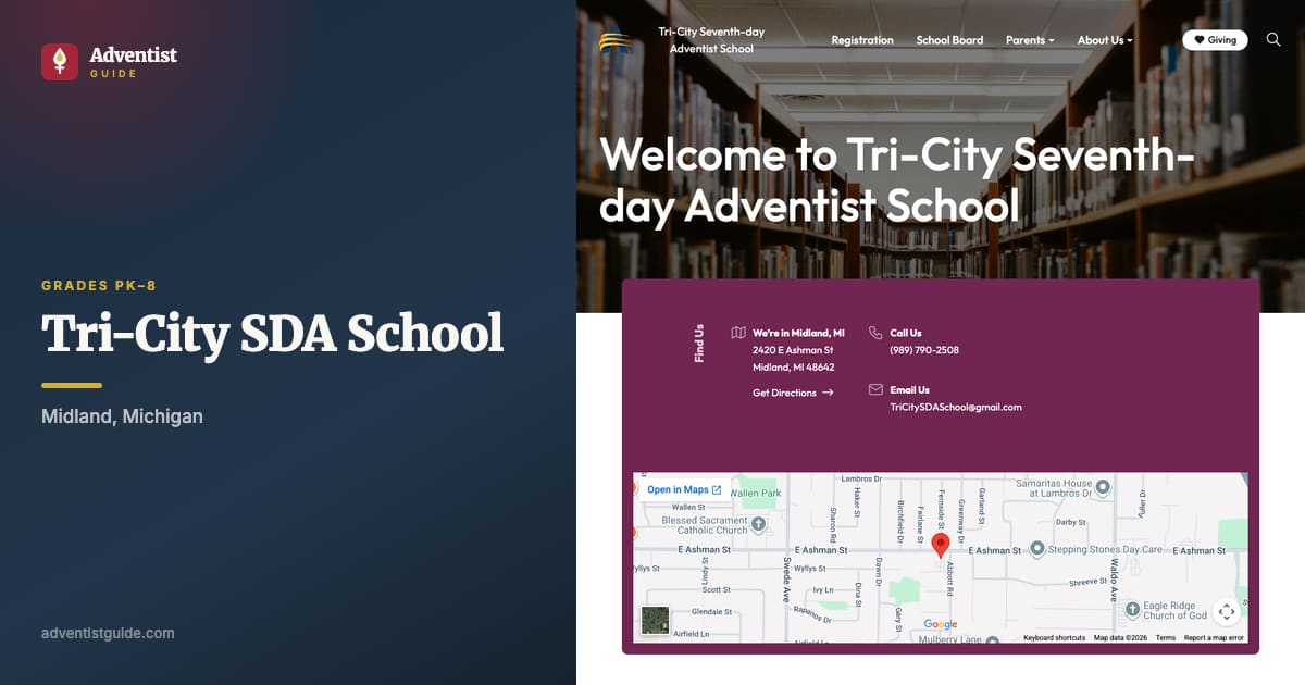 The Tri-City SDA School website