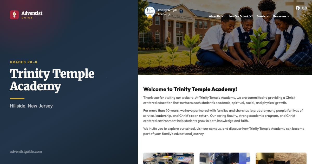 The Trinity Temple Academy website