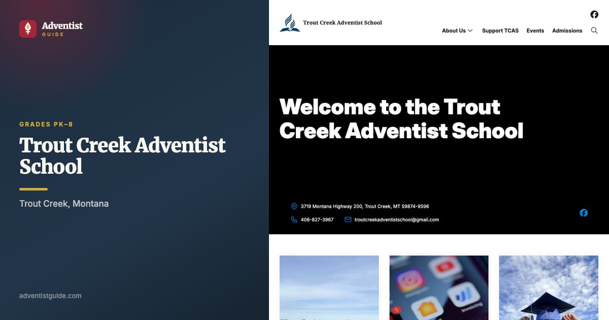 The Trout Creek Adventist School website
