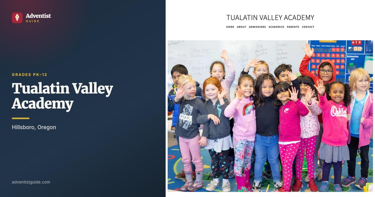 The Tualatin Valley Academy website
