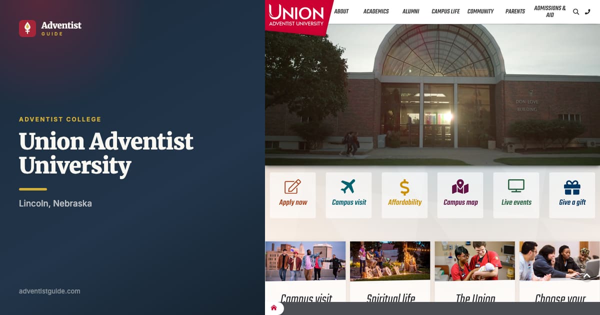 The Union Adventist University website