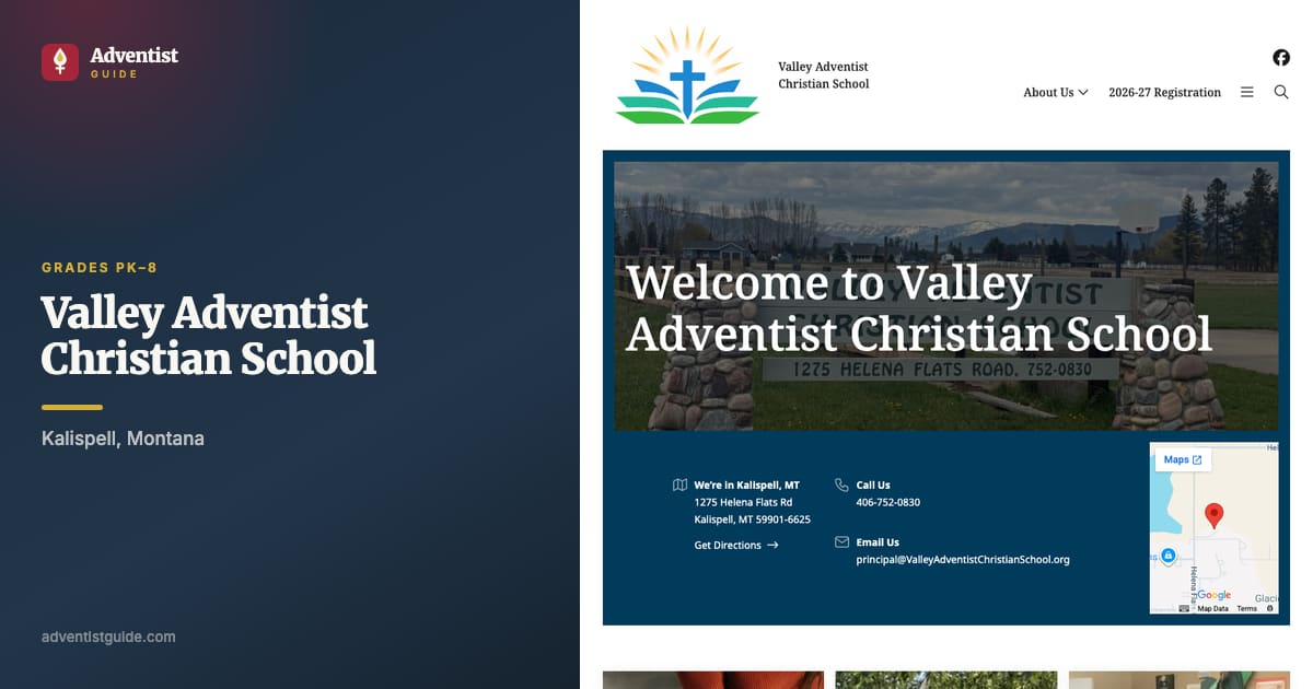 The Valley Adventist Christian School website