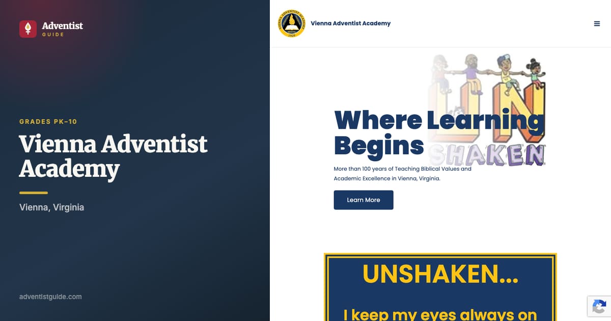 The Vienna Adventist Academy website