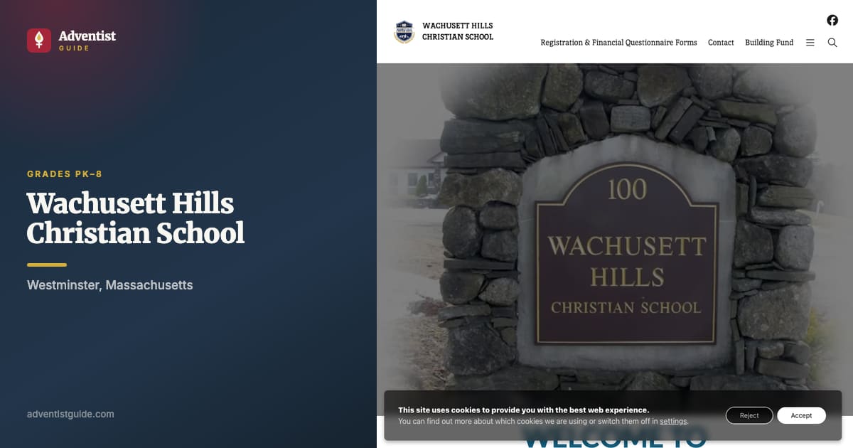 The Wachusett Hills Christian School website