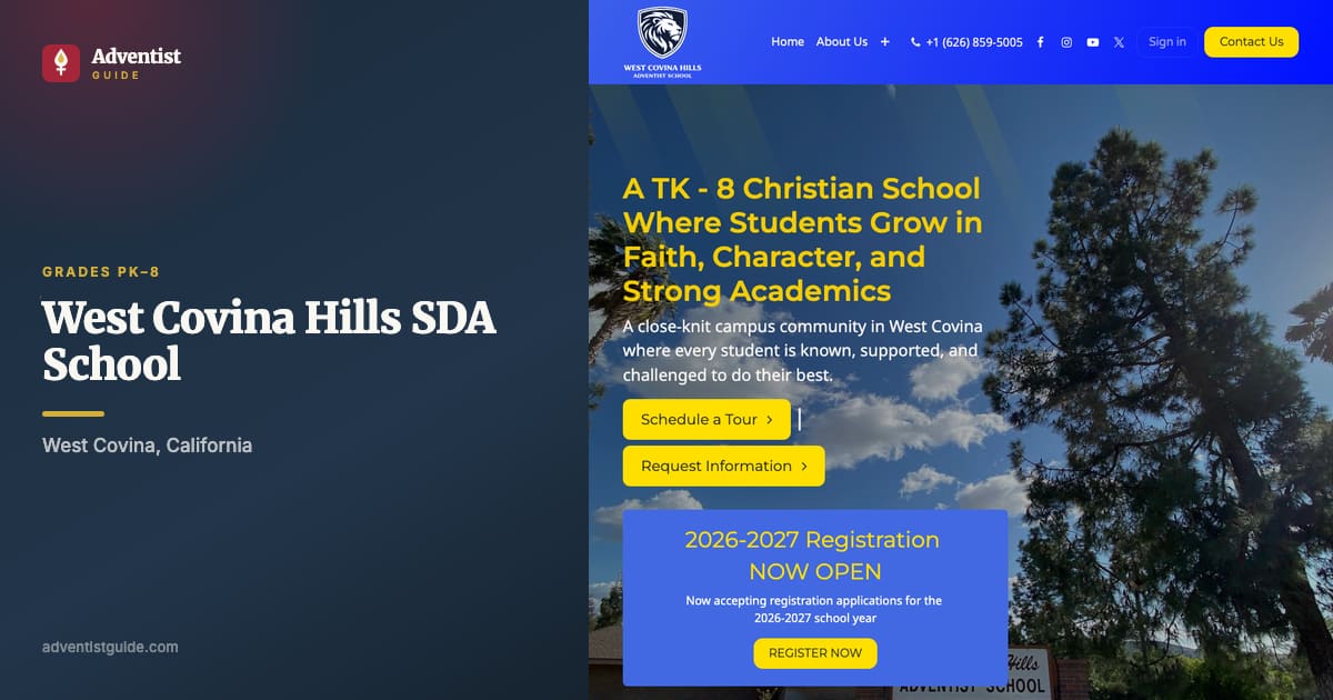 The West Covina Hills SDA School website