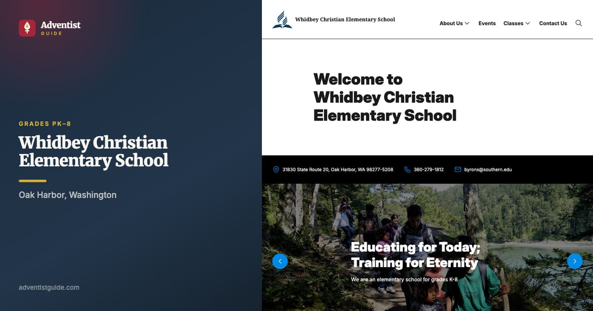The Whidbey Christian  Elementary School website