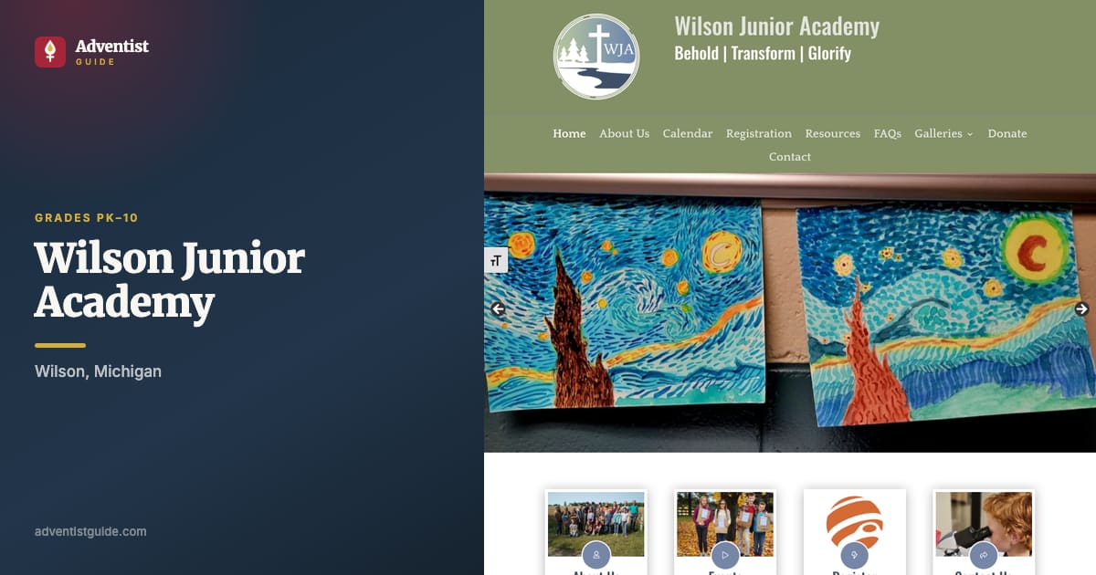 The Wilson Junior Academy website