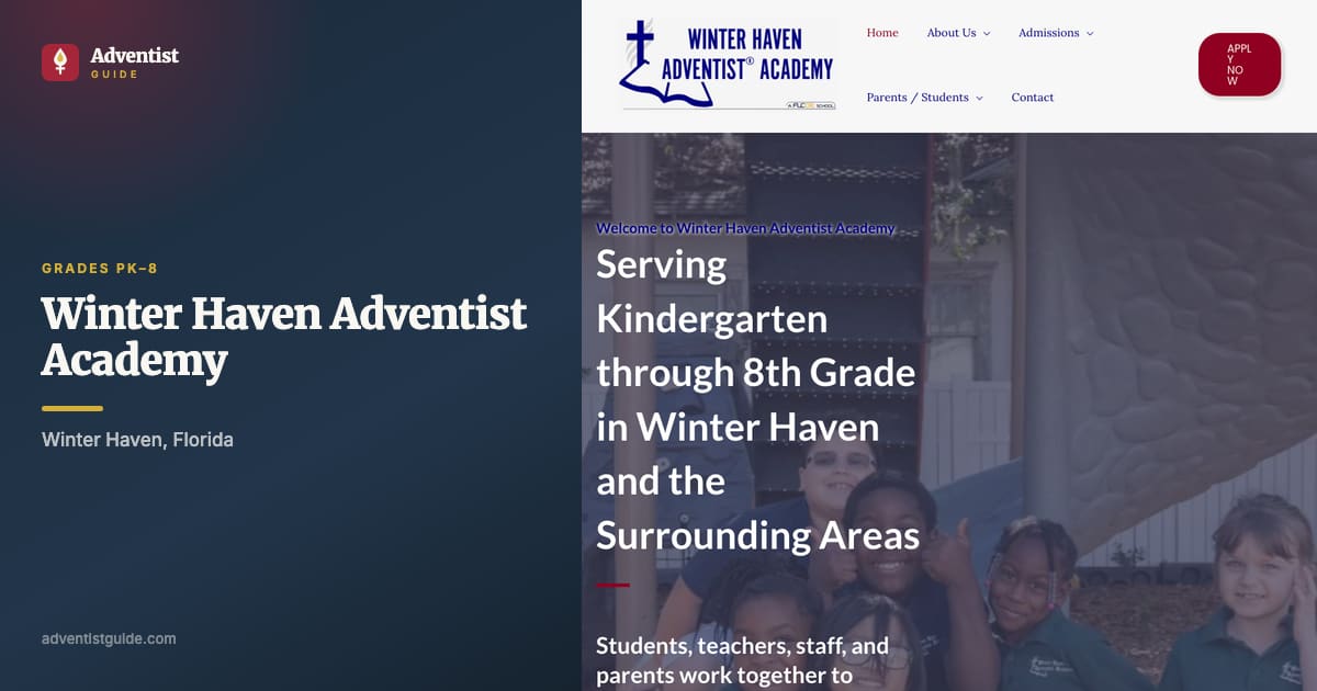The Winter Haven Adventist Academy website