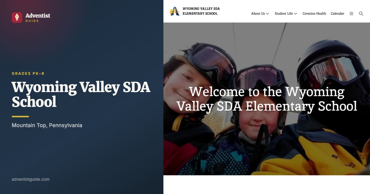 The Wyoming Valley SDA School website